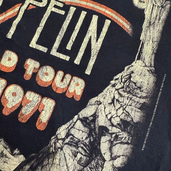 Led Zeppelin Graphic Band Tee T Shirt Black Music Small 2007 - Picture 2 of 6